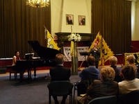 Frankie De Kuyffer op trompet, begeleid door Marjolein Vandersickel op piano